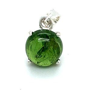 Chrome Tourmaline 2.80ct Platinum Silver Pendant